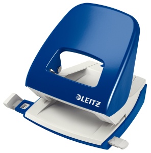 Puncher Metalic Leitz NeXXt 50080035, 30 Foi, Design Ergonomic, Albastru