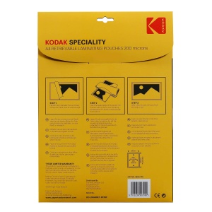 Pungi Laminare KODAK KD-LMA4RET-PK10F, A4, 200 Micron, 10 Buc - Img 2