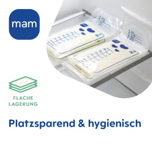 Pungi pentru colectare lapte matern MAM, 180 ml, 100 bucati, BPA- si BPS-free - Img 6