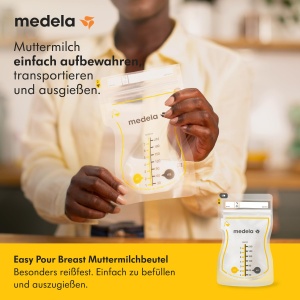 Pungi pentru lapte matern Medela Easy Pour 210 ml Design anti-scurgere BPA-free 50 buc - Img 2