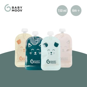 Pungi reutilizabile Babymoov ISY, 150ml, set 20 buc, din plastic reciclat - Img 3