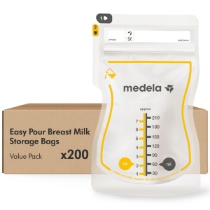 Pungi stocare lapte matern Medela Easy Pour 210 ml 200 buc BPA-free design anti-scurgere