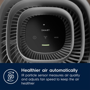 Purificator de aer Electrolux Pure 500 EPO50371UG, purificator de aer HEPA in 4 trepte care elimina 99,97% din toate particulele de aer, praf, polen, bacterii si alergeni de origine animala, eficient energetic si aproape silentios, gri - Img 8