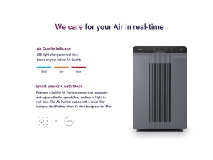 Purificator de aer WINIX 5300-2 alergic cu filtru de aer HEPA H13 impotriva alergiilor, prafului, polenului, parului de animale de companie, feedback privind calitatea aerului si mod automat, purificator de aer CADR 390m3/h pentru 99m^2. - Img 5