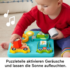 Puzzle Fisher-Price HRP31 Forme si Sunete pentru Bebelusi 40 Melodii si Luminite Interactive - Img 3