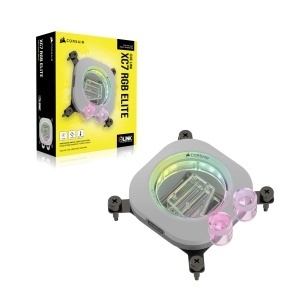 Racitor CPU CORSAIR iCUE LINK XC7 RGB Elite, Alb, 24 LED RGB, Compatibil Intel LGA 1700 si AMD AM5 - Img 9