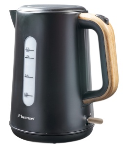 Racitor de apa Bestron AWK2200BW, 1.7L, 2200W, Negru Lemn