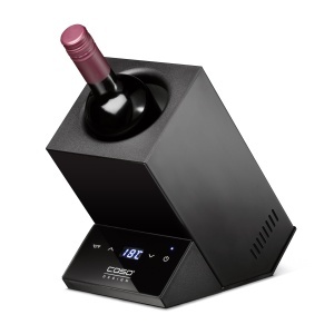 Racitor de vin CASO WineCase One Negru - Temperatura 5-18C, Design elegant, Capacitate pentru sticle cu 9 cm