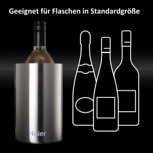 Racitor de vin Haier HAWTB01 din inox, dublu perete, 12.6 x 12.6 x 20.2 cm - Img 6