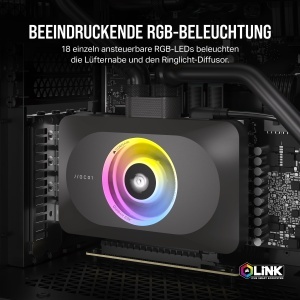 Racitor GPU Hibrid CORSAIR iCUE LINK XG3 RGB pentru NVIDIA RTX 40704070 Ti, Negru - Img 6