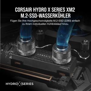 Racitor pentru SSD Corsair Hydro X Series XM2, Cupru, Negru - Img 2