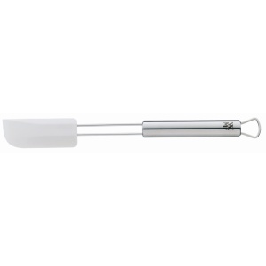 Racleta de aluat WMF Profi Plus 24 x 3 cm, otel inoxidabil Cromargan partial mat, silicon, se poate spala in masina de spalat vase, rezistent la caldura pana la 200degC, alb - Img 1