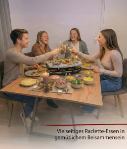 Raclette Grill Cloer 6430 1200W Placa Naturala 8 Tavite Antiaderente - Img 6
