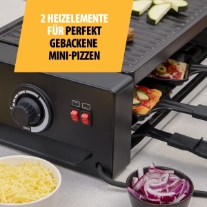 Raclette si Pizzar Tristar RA-2736, 1300W, 8 persoane, negru - Img 6