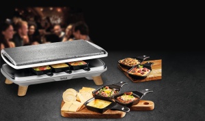 Raclette Tefal Pierrade Gourmet PR620D12, 1350 W, 8 Schale, Naturstein - Img 3