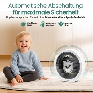 Radiator Electric Emerio FH-109947, 2000W, Negru, Termostat Reglabil - Img 6
