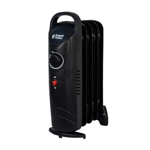 Radiator electric portabil Russell Hobbs RHOFR3001, 650 W, 5 lamele, negru - Img 2