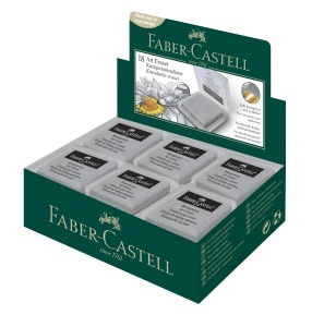 Radier Knetabil Faber-Castell Art Eraser, 18 bucati, gri - Img 2