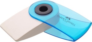 Radiera Faber-Castell Sleeve Mini, 6 bucati, PVC-fara, culori translucide - Img 4