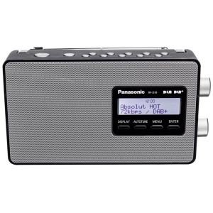 Radio digital Panasonic RF-D10EG-K, DABDABFM, 2W, Negru