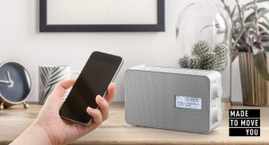 Radio digital Panasonic RF-D30BT, Bluetooth, DAB, alb, rezistent la stropi - Img 2