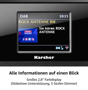 Radio Internete Karcher DAB 9000CDi cu CD-Player, Bluetooth, 36W - Img 6