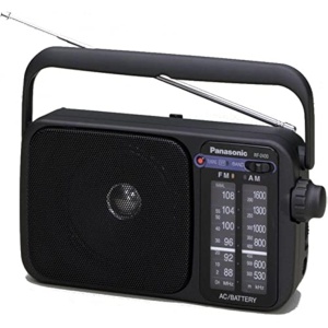 Radio portabil Panasonic RF-2400DEG-K, tuner FMAM, baterii sau alimentare la retea, negru