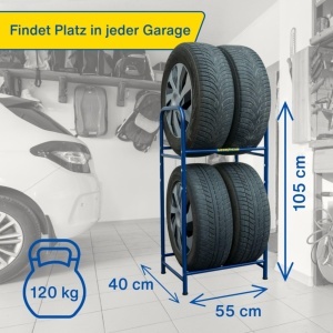 Raft pentru anvelope Goodyear, 4 anvelope, inaltime ajustabila, capacitate 120 kg - Img 7
