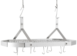 Raft suspendat pentru tigai si oale Cuisinart, inox, 12 carlige, 82x39.2x37.5 cm