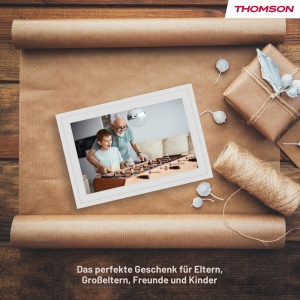 Rama foto digitala Thomson 10 inch, touchscreen HD, 32GB, alba - Img 12