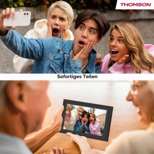 Rama foto digitala Thomson 10, touchscreen HD, 32 GB, Wi-Fi, negrualb - Img 10