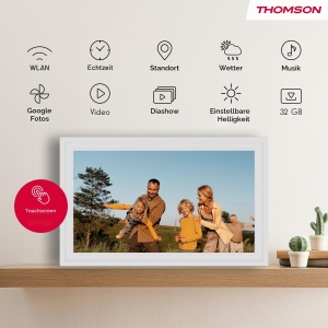 Rama foto digitala Thomson 15 inch, FHD, 32 GB, alb - Img 8