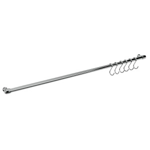 Rama metalica Lonardo cu 6 carlige, 78 cm, cromata