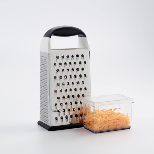 Rasatoare multifunctionala OXO Good Grips 4-in-1 din otel inoxidabil cu recipient colector - Img 4