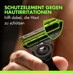 Raschete pentru corp si zona intima Gillette Labs, 16 lame, verde, sistem 3-faceti - Img 3