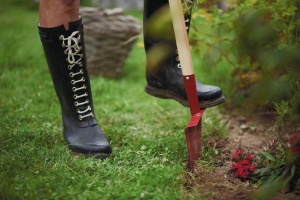 Rasenkantenstecher Fiskars 1003707, 104 cm, 23,5 cm, Borstahl, Eschenholz, RosuNatur - Img 7