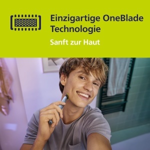 Rasior electric Philips OneBlade First Shave QP132430, 2x lame, pentru piele sensibila - Img 3