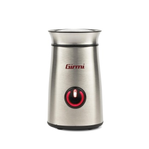 Rasnita de cafea Girmi MC01, 150 W, carcasa din otel inoxidabil, capacitate de 50 g, functionare PULSE, macina condimente si cafea, lame din otel inoxidabil, buton iluminat din spate, infasurator de cablu la baza