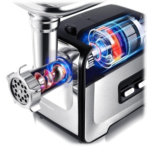 Rasnita electrica Berdsen 1200W cu accesorii, argintie - Img 3