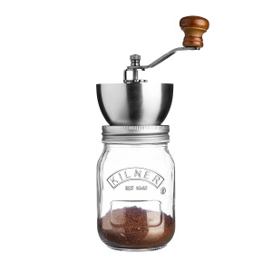 Rasnita manuala cafea Kilner 0025785 mecanism ajustabil recipient sticla 05L