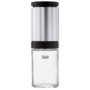 Rasnita pentru sare si piper Silit, 14 cm, din inox si sticla, cu mecanism ceramic - Img 1