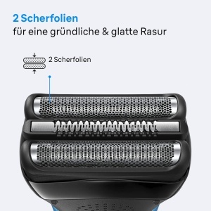 Rasoir electric Braun Series 3, model 300s, gri, cu 2 folii de ras - Img 3