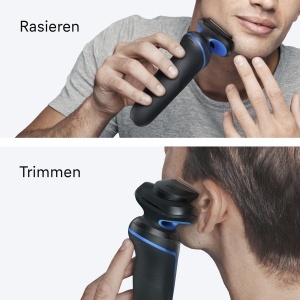 Rasoir electric Braun Series 5, model 52-B1200si, 3 lame flexibile, albastru - Img 5