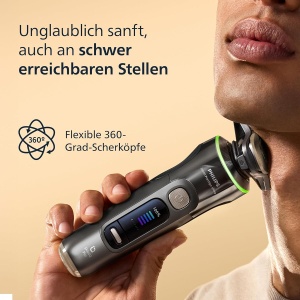Rasoir electric Philips i9000 Prestige Ultra, 51 Bartstyler, culoare adriatica - Img 4