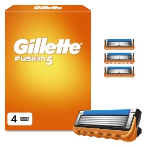 Rasoir Gillette Fusion 5 cu 4 lame originale, portocaliu, pentru barbati