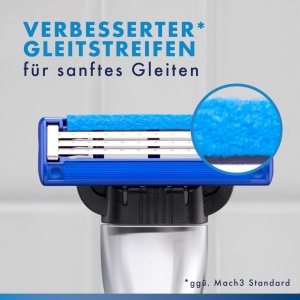 Rasoir Gillette Mach3 Turbo pentru Barbati - 1 Raza, 1 Lama de Schimb, Culoare Gri - Img 3