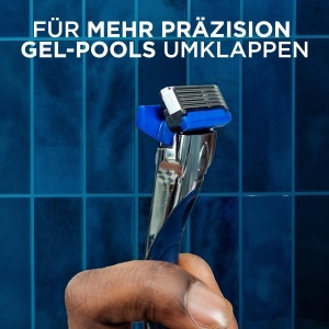 Rasoir pentru barbati Wilkinson Sword Hydro 5, 12 lame, gel hidratant, trimmer pliabil - Img 6