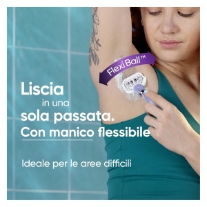 Rasoir pentru femei Gillette Venus Deluxe Smooth Swirl, 5 lame, Flexiball, umiditate - Img 2