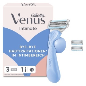 Rasoir pentru femei Gillette Venus Intimate cu 3 lame, Aloe Vera, ergonomic