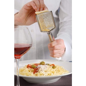 Razatoare de branza WMF Profi Plus din otel inoxidabil 25 cm, suprafata fina de gratar, razatoare de parmezan, razatoare de lamaie, otel inoxidabil Cromargan, poate fi spalat in masina de spalat vase - Img 5